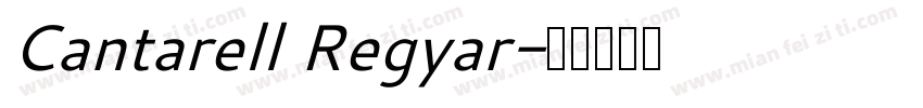 Cantarell Regyar字体转换